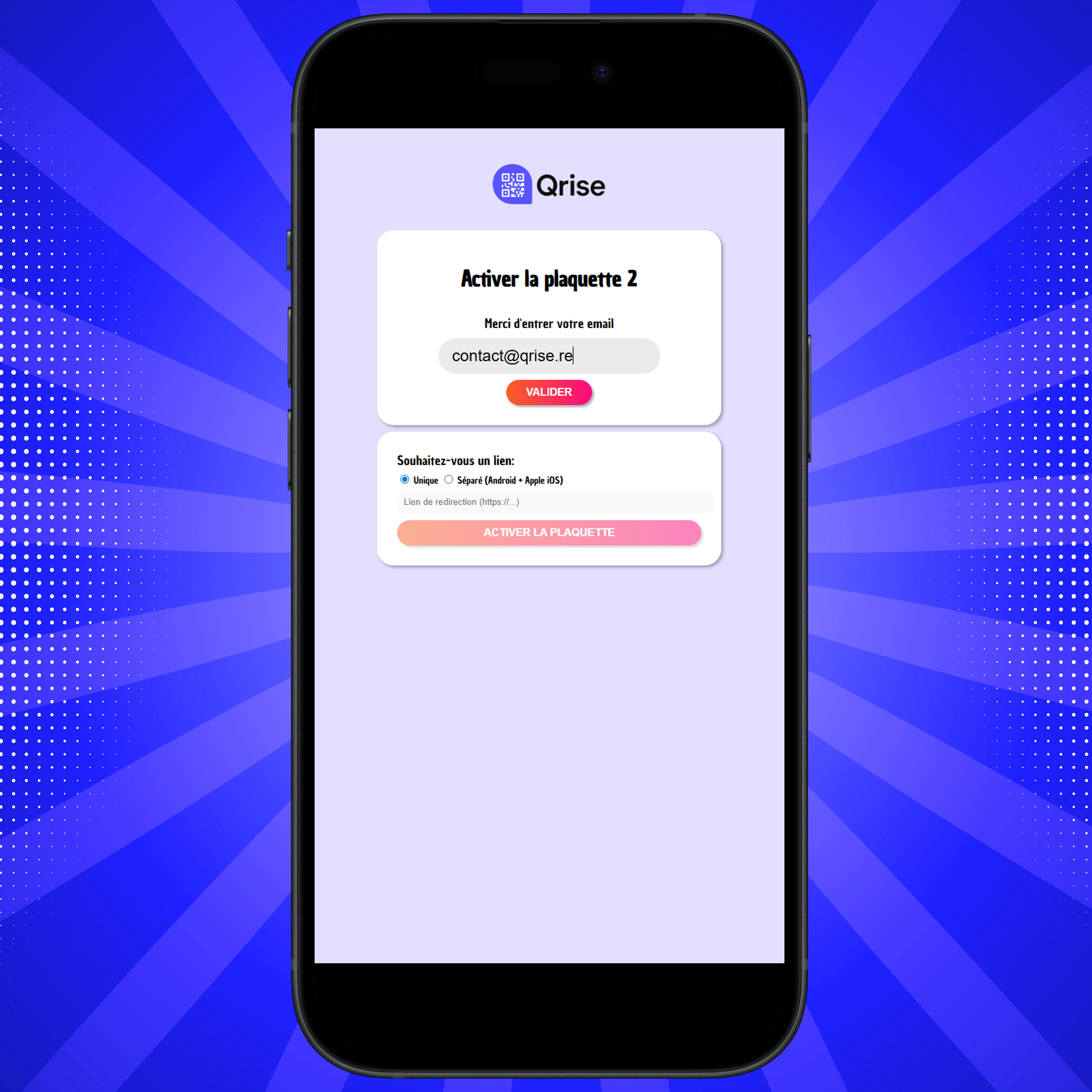 Étape 2 – Configurez votre lien de redirection